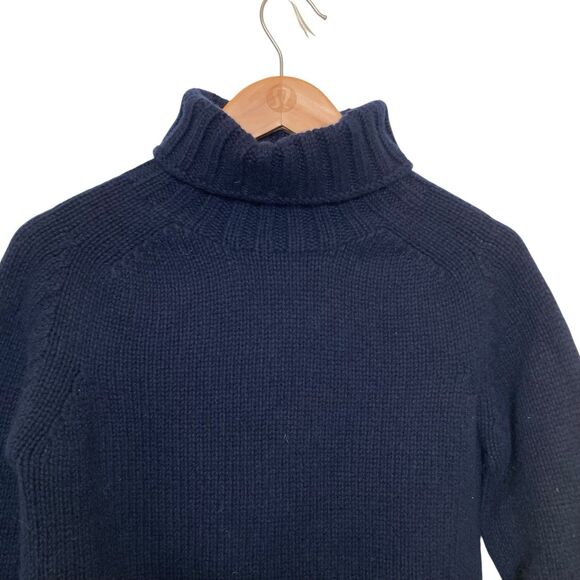 Filson XS Men’s Turtleneck Sweater Blue Geelong Lambswool Made In Scotland Thick - Picture 3 of 11